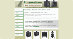 Desktop Screenshot of evergreenstoves.co.uk